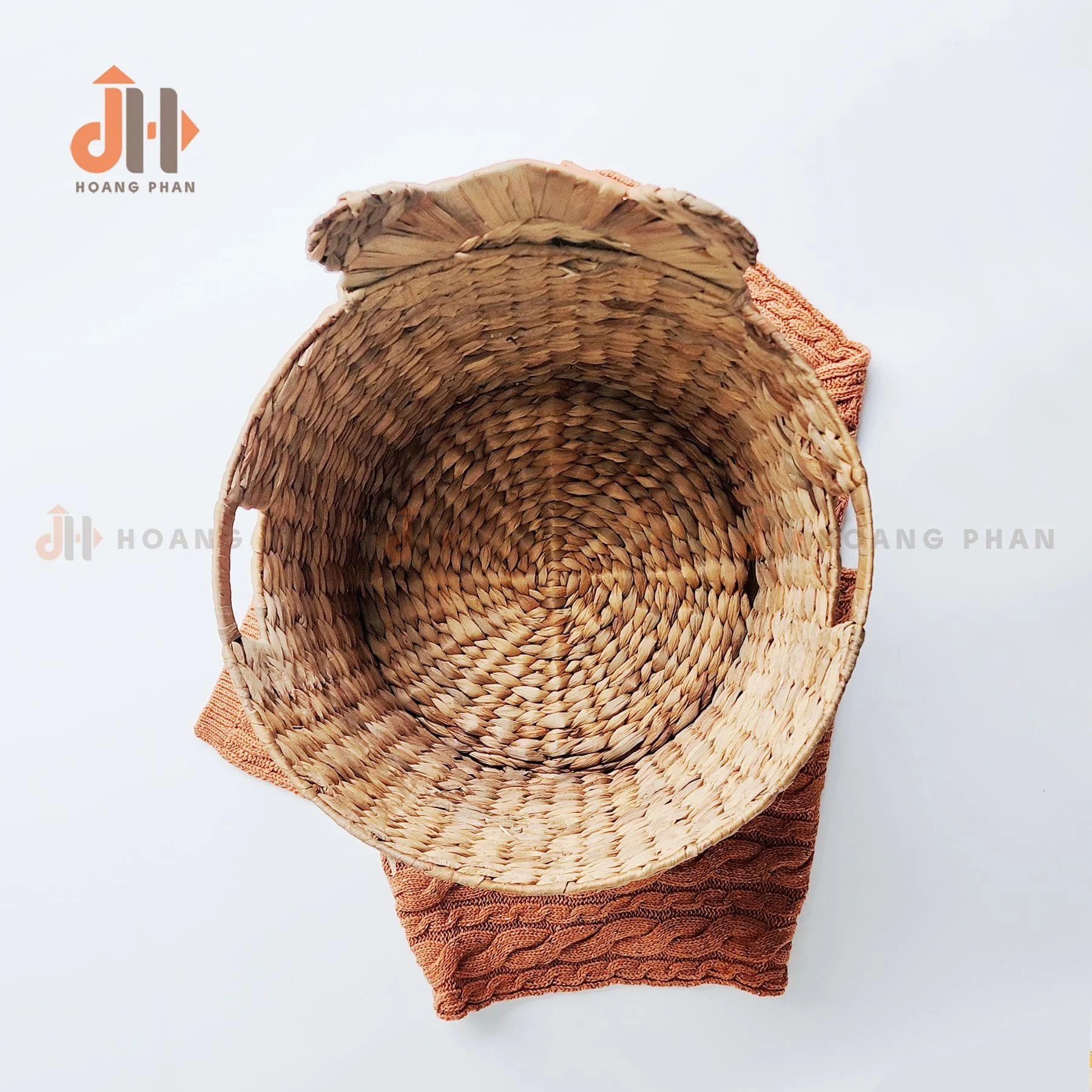 [Nhà Việt] Giỏ Lục Bình Đan Trang Trí Hình Chú Sư Tử