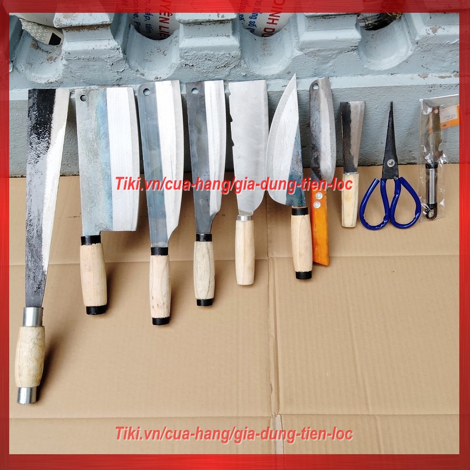 Bộ dao bếp 10 món đầy đủ từ chặt đến thái