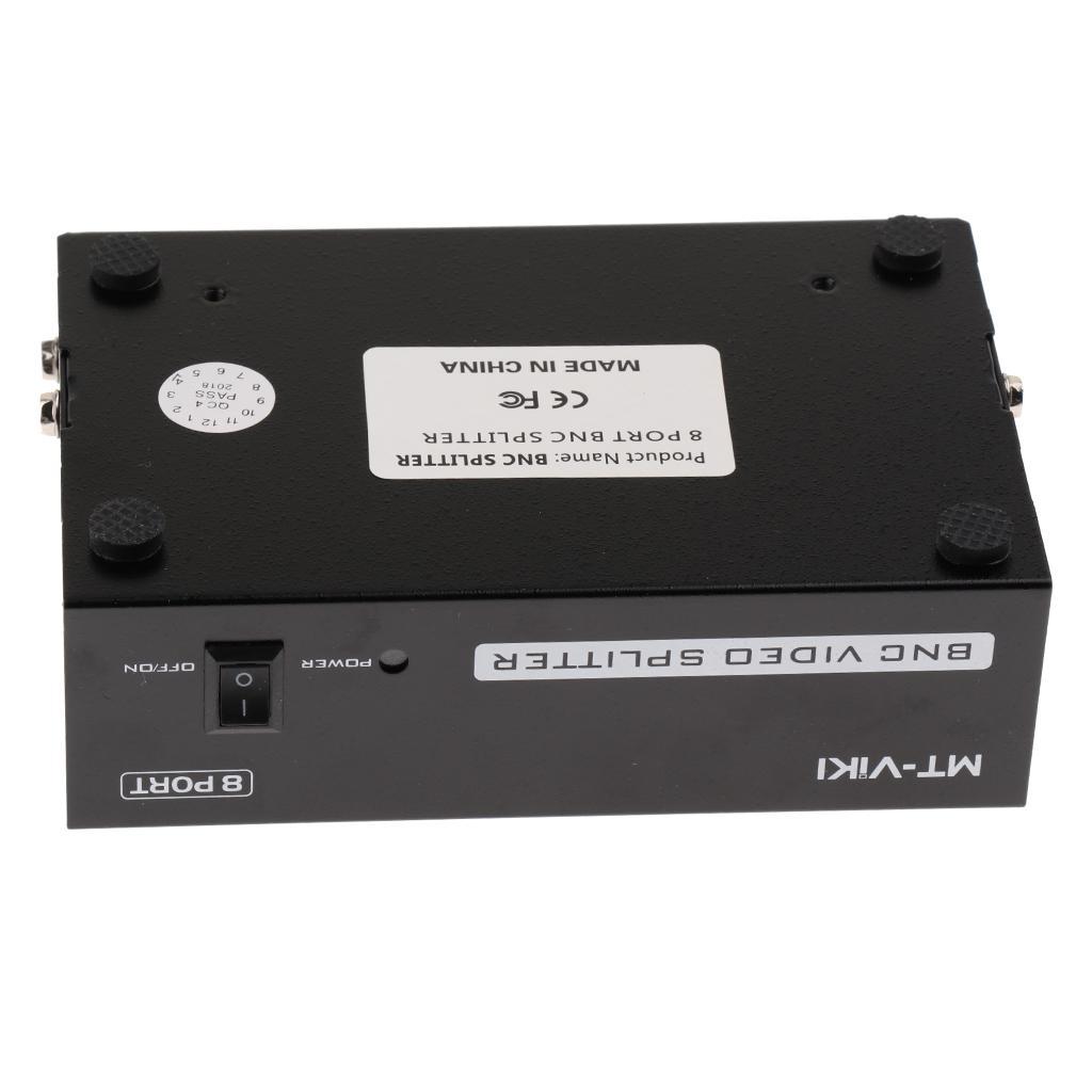 8-Way BNC Composite Video 1 to 8  Splitter Box for TV Monitor DVR