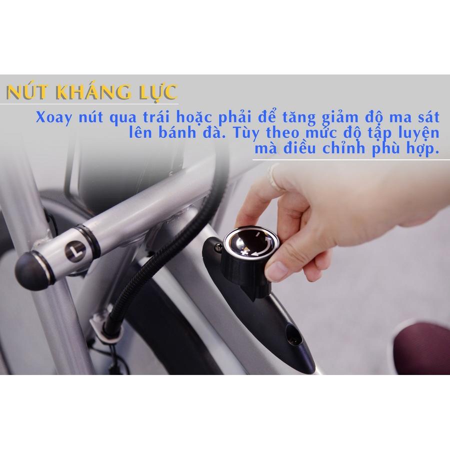 Xe đạp tập thể dục Air Bike + Miếng dán xung điện cao cấp EMS