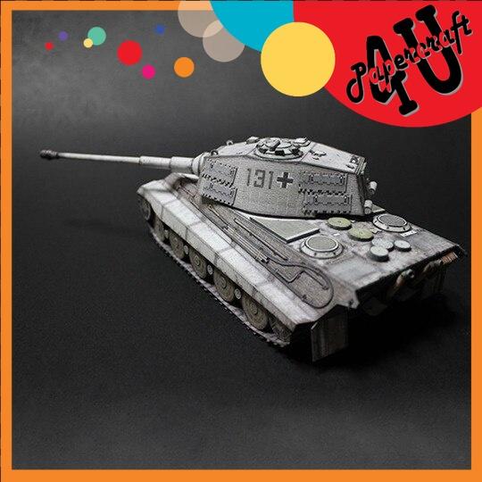 Mô hình giấy xe tank King Tiger tỉ lệ 1/35