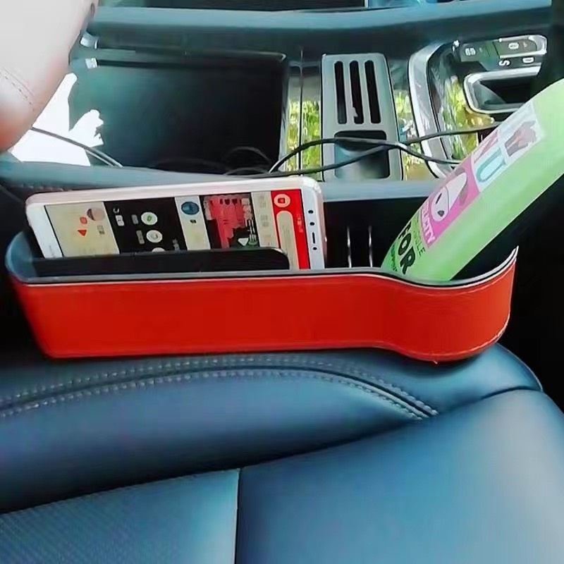Khay Đựng Đồ Đa Năng Cắm Khe Ghế Ô Tô, Hộc Để Đồ Cao Cấp Trên Xe Hơi combo 2 bên