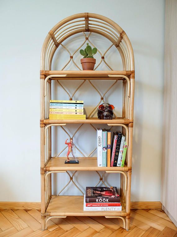 Kệ Mây Đơn Giản- Wicker Rattan Shelft in Minimal Design-OT028