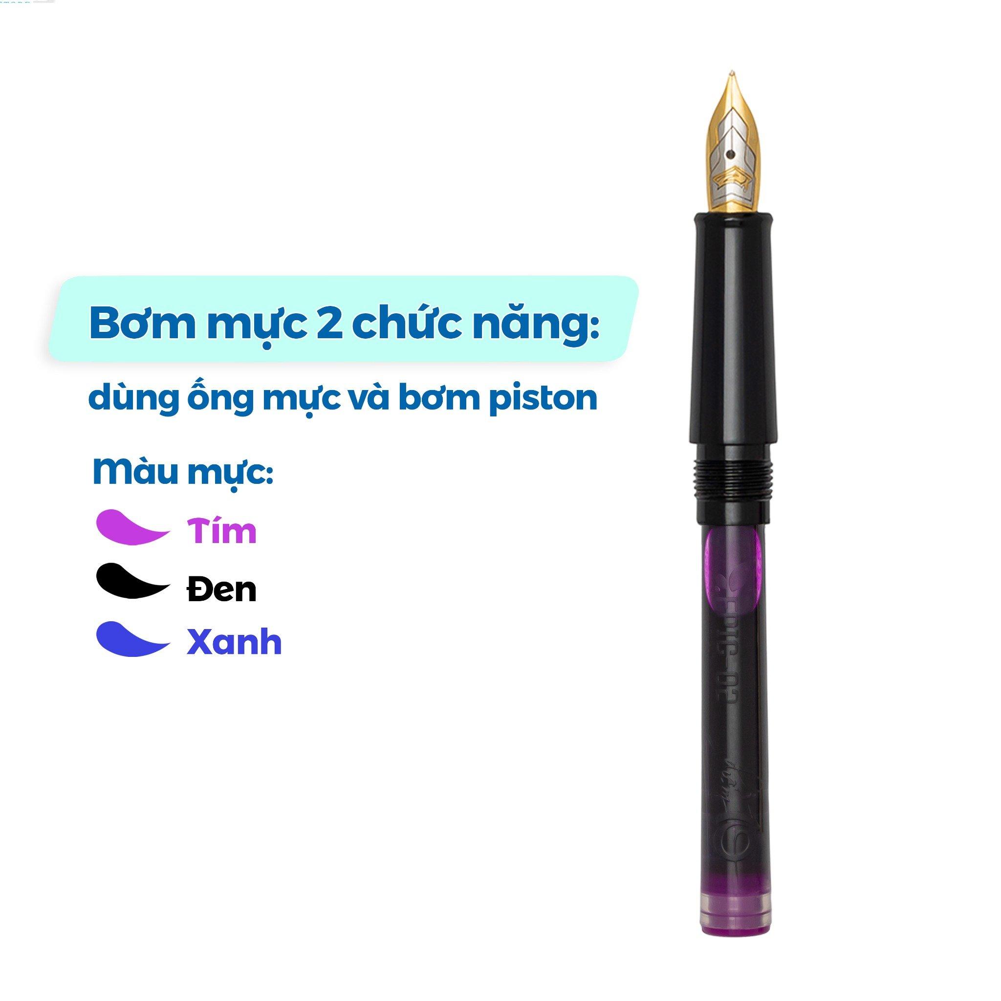 Bút máy Thiên Long TP-FTC09 - Bút viết chữ đẹp - Tặng 05 ống mực