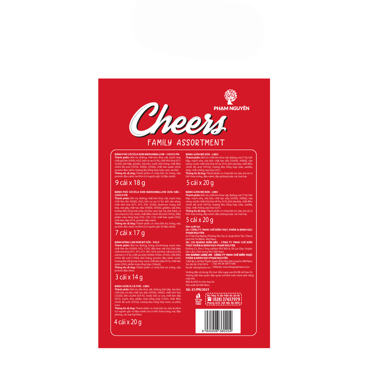 Bánh hỗn hợp Cheers Family Assortment 603g