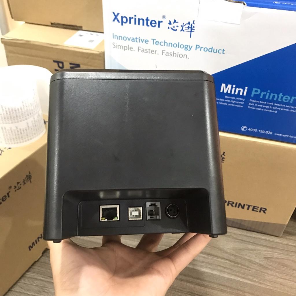 Máy in bill chính hãng xprinter, hóa đơn nhiệt khổ 80mm K80 Xprinter T80A/Q80A -Cổng USB/ tốc độ in 160mm/s- [HÀNG CHÍNH HÃNG]