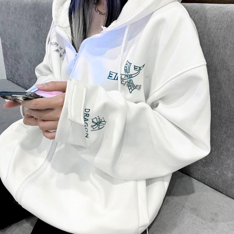 Áo jacket form rộng CINDER local brand (Jacket Trống Đồng), áo hoodie zip nam nữ unisex đẹp