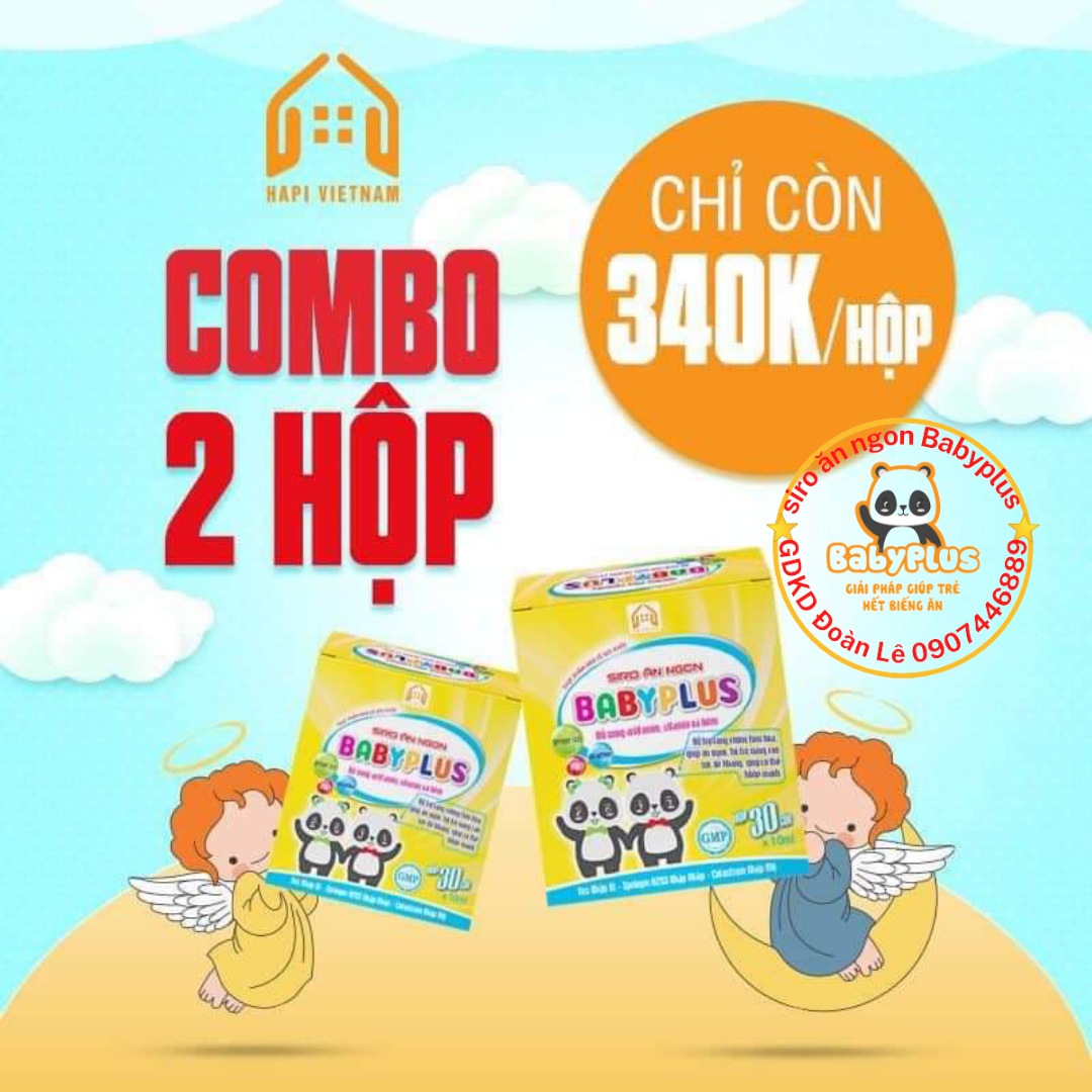 COMBO 2 HỘP-BABYPLUS-SIRO ĂN NGON