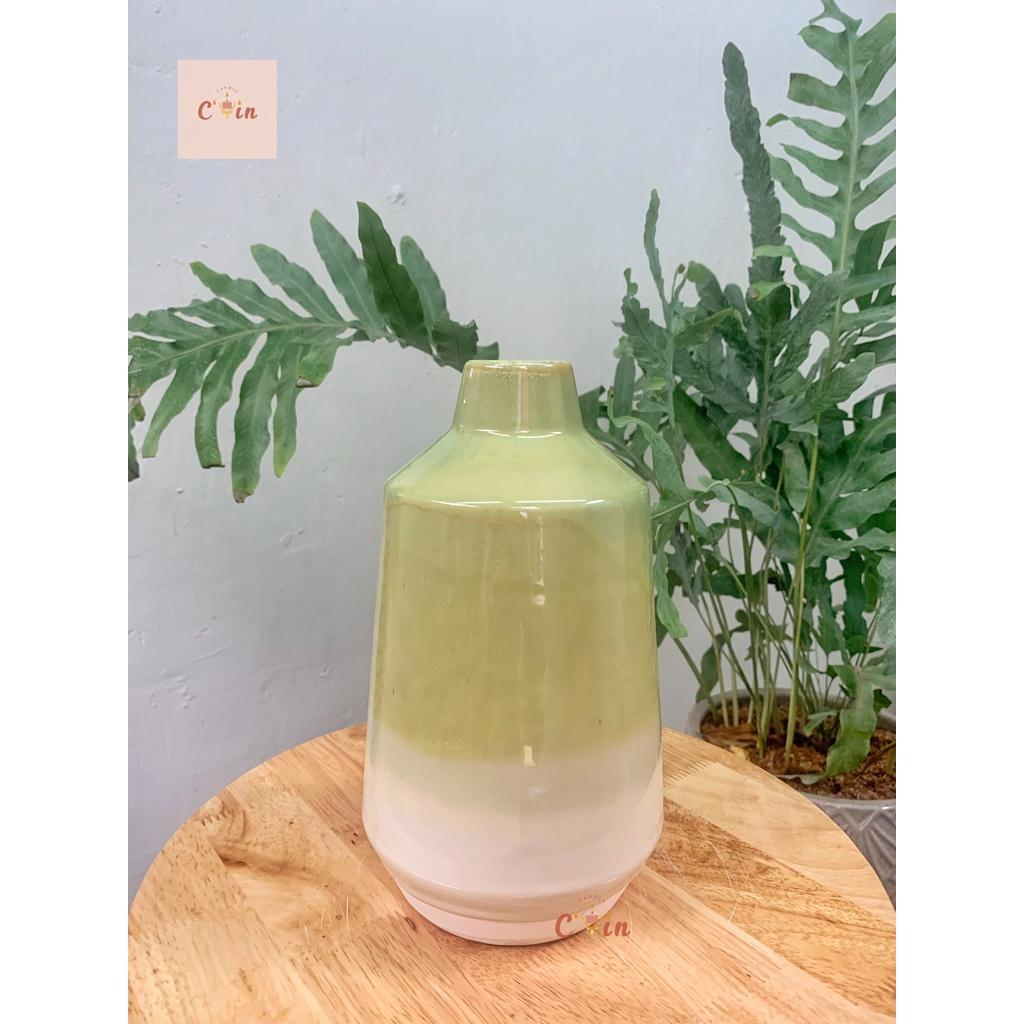 Bình hoa Miệng Nhỏ họa tiết mắt na, vân ô, lông chim các màu - Bình hoa gốm, Lọ hoa Decor Trang Trí - Gốm Xuất Khẩu