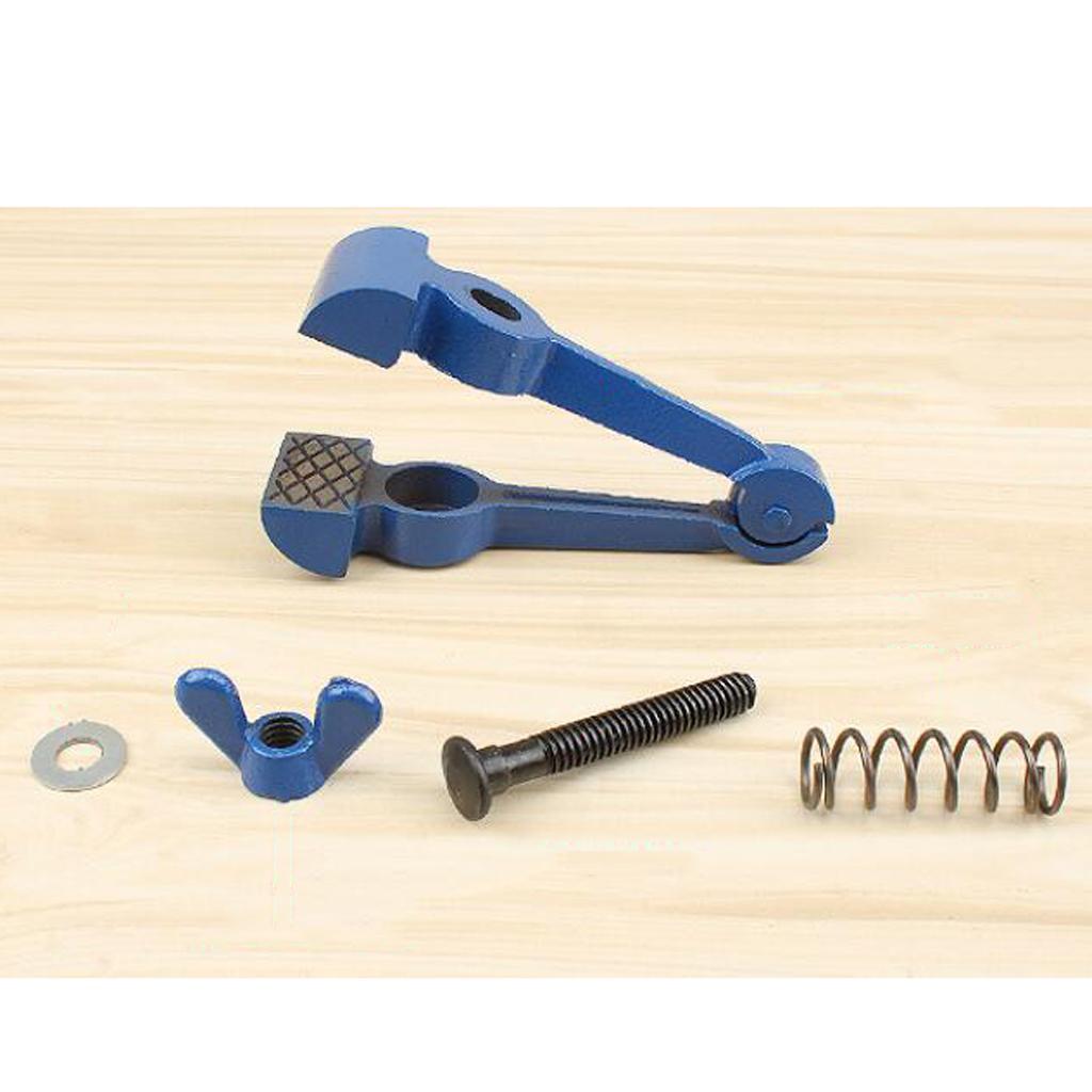 2 Pieces Blue Hand Held Hobby Mini Vise for Jewelry Making Tool 12cm/16cm