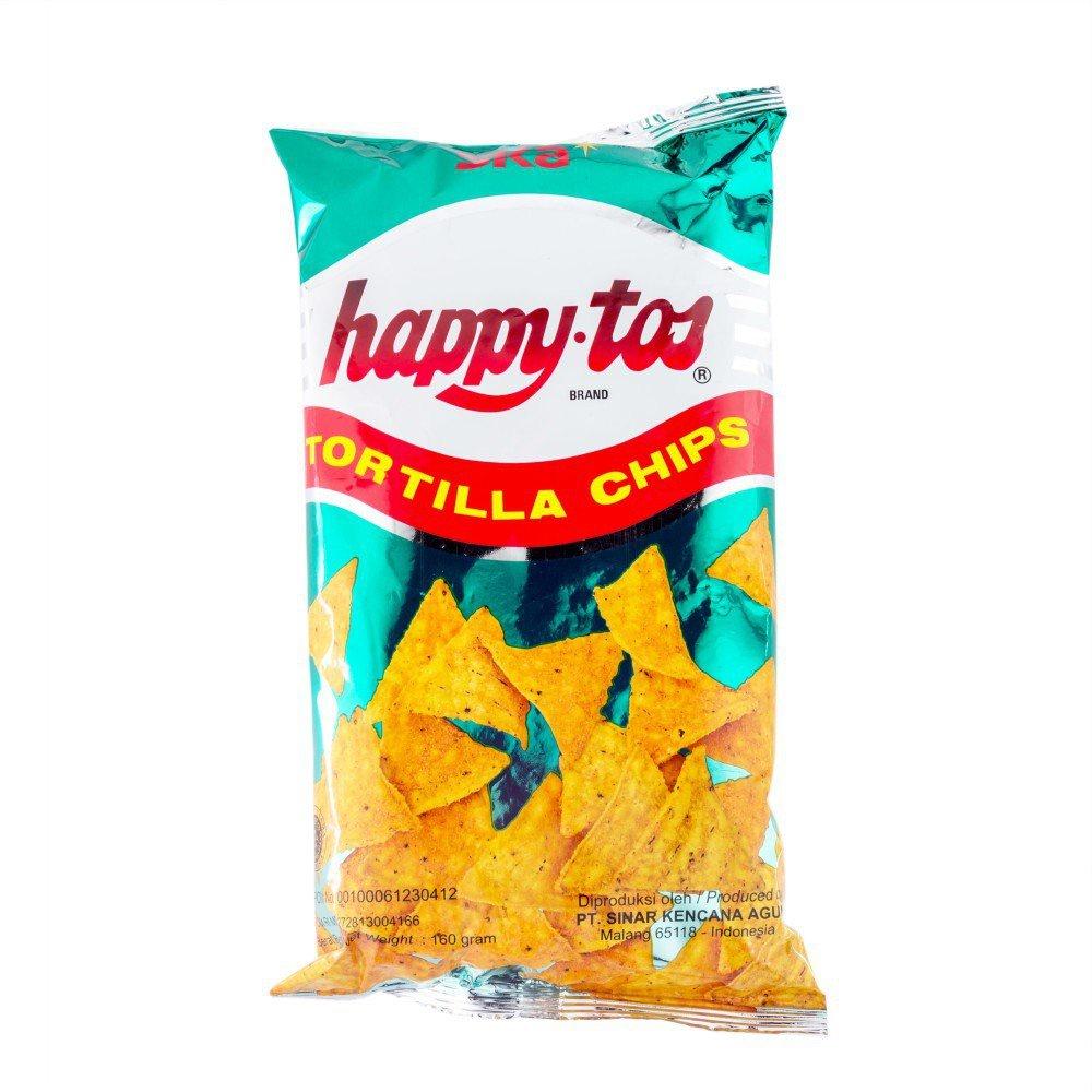 Snack Bắp Ăn Liền Happy Tos Bắp Vị Phomai Cheddar Gói 160g - Nhập Khẩu Indonesia