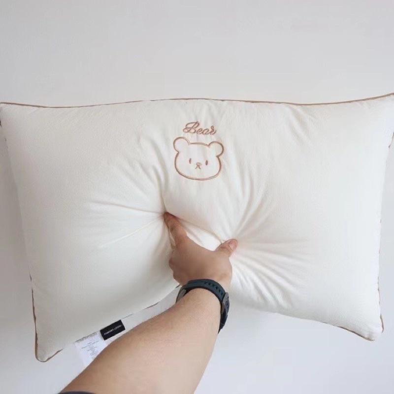 Đôi Ruột Gối Gấu Teddy Hàng Nhập khẩu Cao Cấp Làm Bằng Vải Cotton Thoáng Mát