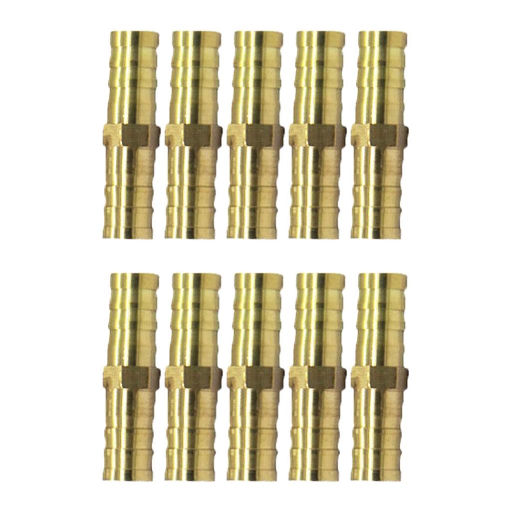 10Pcs BRASS AIR FITTING MALE COUPLER HOSE FITTINGS COMPRESSOR CONNECTOR 6MM