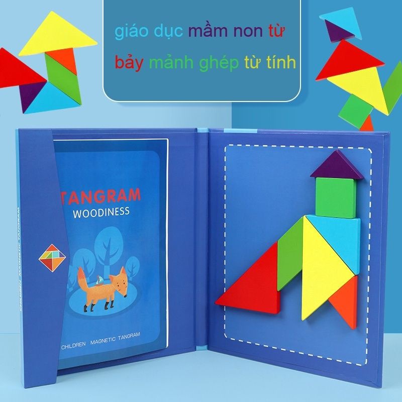 Đồ chơi gỗ Bộ xếp hình Tangram