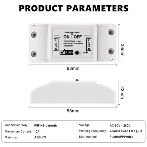 Hỏa Tốc HCM,Ổ Điện, Công Tắc Wifi 10A-16A, Hẹn Giờ, Điều Khiển Từ Xa, Đo Điện Năng Tiêu Thụ