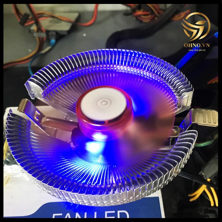 Fan CPU Cho PC Đa Năng 775 Có LED Quạt Tản Nhiệt Khí Làm Mát CPU Máy Tính LED Đơn Sắc - OHNO VIỆT NAM