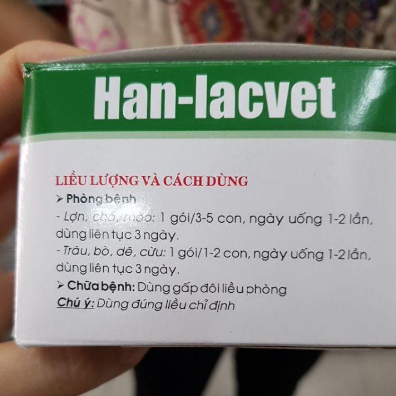 1 hộp 40 gói men lacvet 4 g hỗ trợ tiêu hóa vật nuôi
