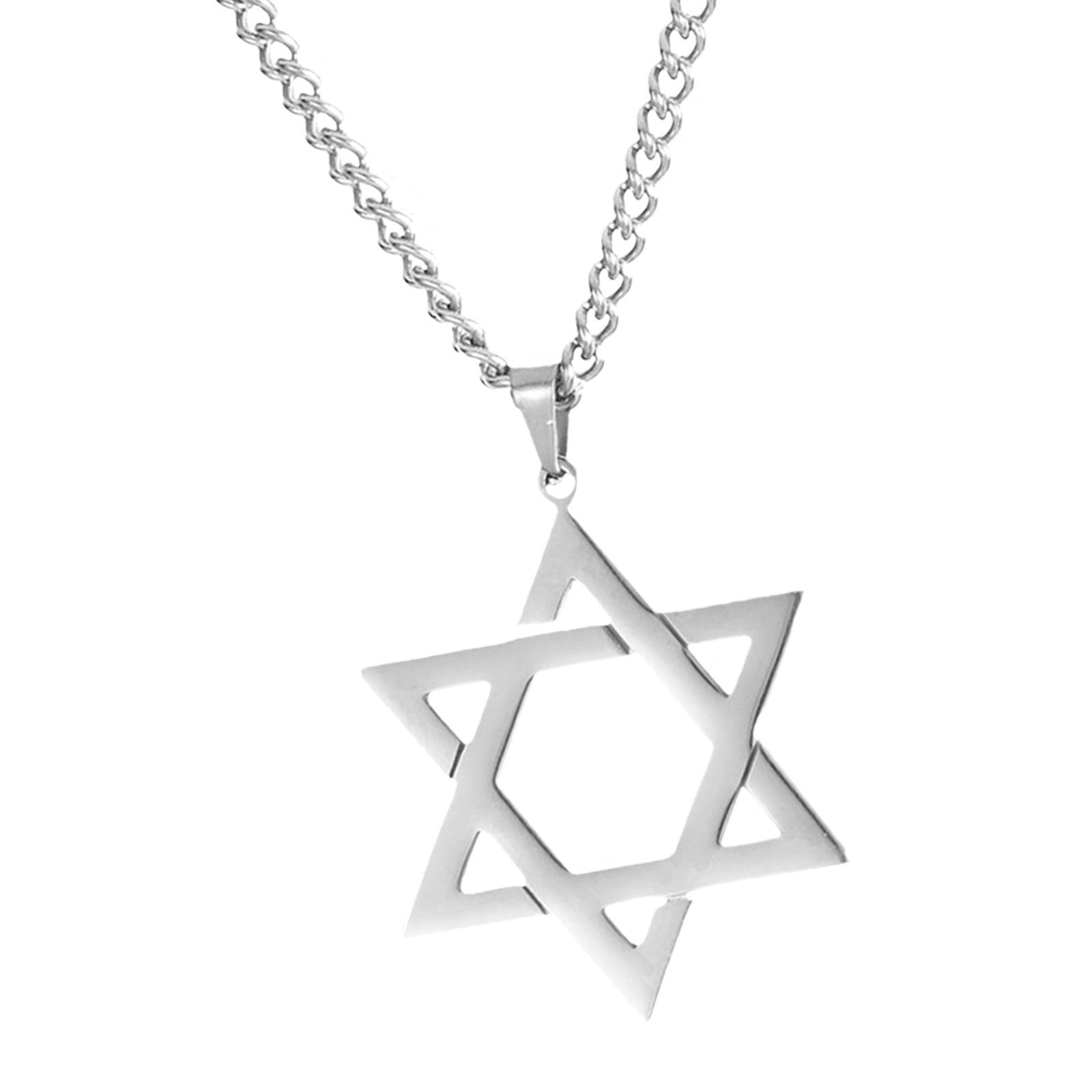 Star of  Necklace Unisex Fashion 23inch Punk for Men Women Couples