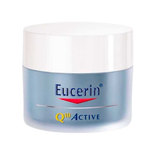 Kem dưỡng ẩm chống lão hóa ban đêm Eucerin Q10 Active Night Cream 50ml + tặng máy massage mặt ion