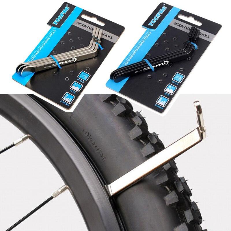 3pcs Cycling Tire Lever Pry Up Tool Mountain Bicycle Tyre Opener Metal Pry Bar Stainless Steel Bike Wheel Remover Repair Tools