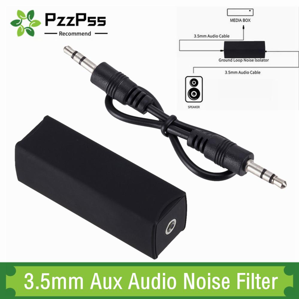 PZZPSS Dòng loa 3,5mm Aux Audio Filter Loop Loop Noise Bộ cách ly Loại bỏ cho hệ thống âm thanh âm thanh âm thanh âm thanh nổi