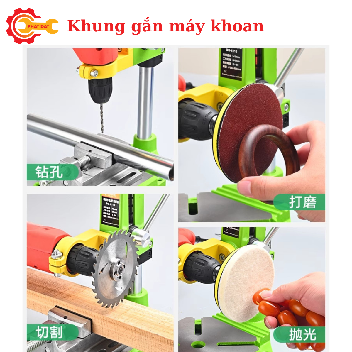 Khung Gắn Máy Khoan Cầm Tay Kèm Eto Bàn Trượt Cao Cấp