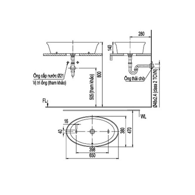 Chậu Rửa Lavabo Inax AL-300V Đặt Bàn Aqua Ceramic. Chất liệu sứ cao cấp. men chống bám bẩn - Vật liệu xây dựng Big H