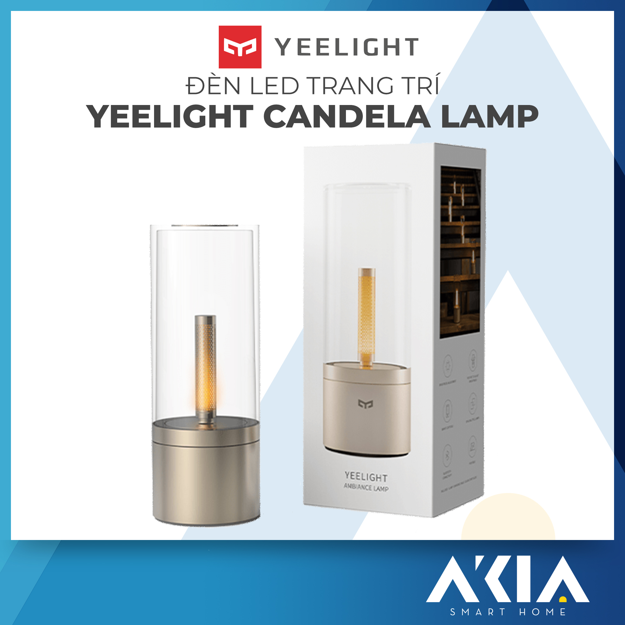 ĐÈN NẾN ĐIỆN TỬ THÔNG MINH XIAOMI YEELIGHT CANDELA YLFW01YL – PIN 2100mAh - BẢN QUỐC TẾ NHẬP KHẨU
