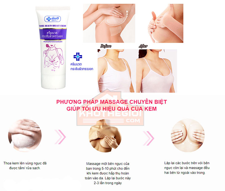 YANHEE BEAUTY BREAST CREAM ( KEM SĂN CHẮC, NỞ NGỰC, GIẢM CHẢY XỆ ) 30g