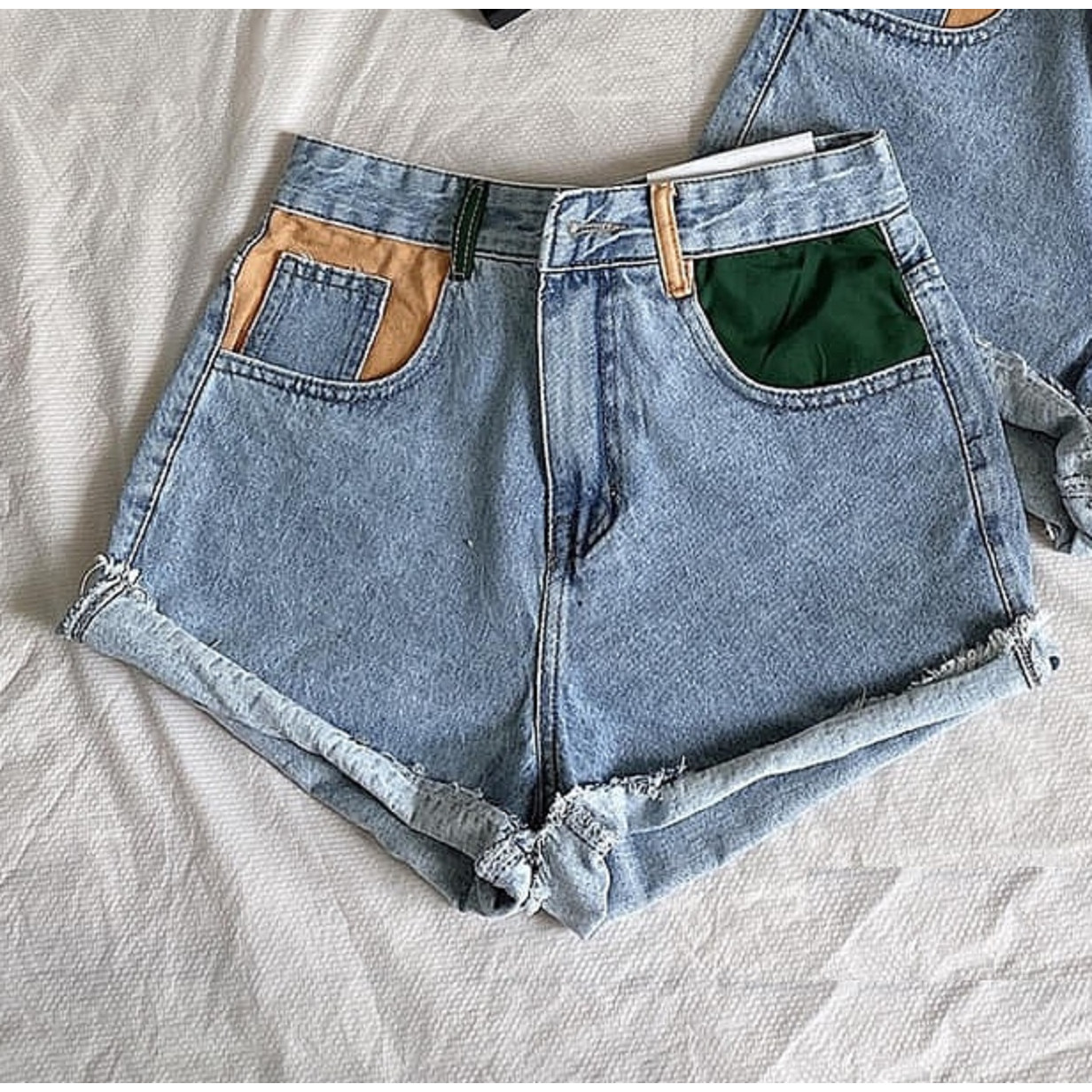 QUẦN SHORT JEAN NỮ TÚI MÀU SIZE ĐẠI