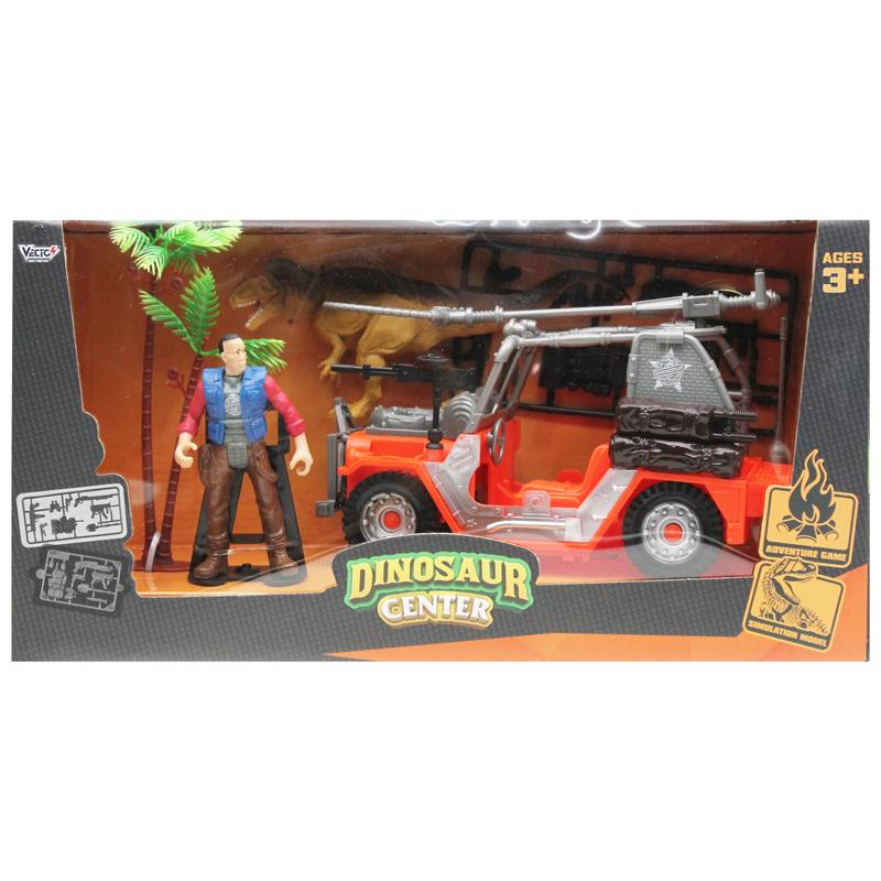 Bộ Đồ Chơi Trung Tâm Nghiên Cứu Khủng Long - Xe Jeep - Vecto DN7743A