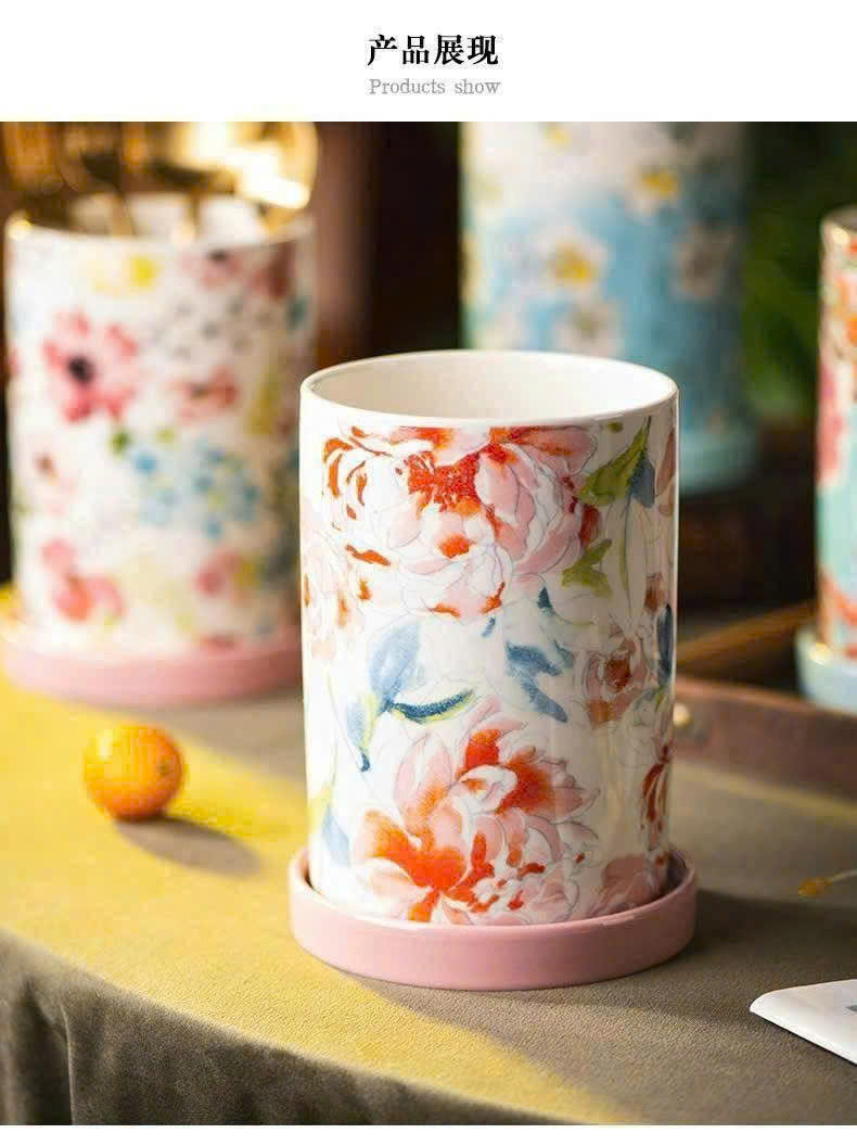 LỌ ĐA NĂNG HỌA TIẾT NHÀ MAGRACE Hàng chính hãng