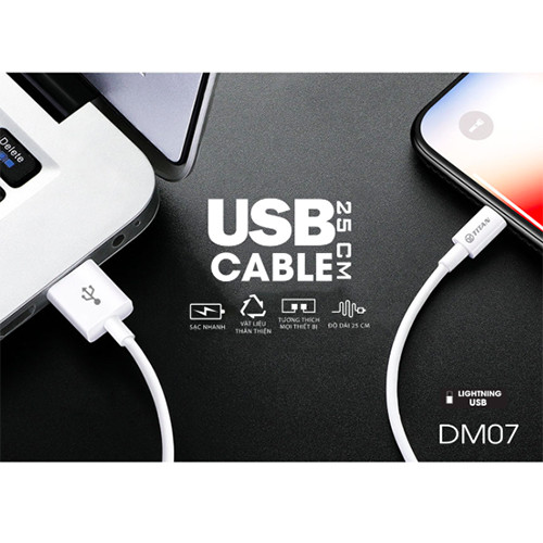 CÁP SẠC LIGHTNING TITAN DM07