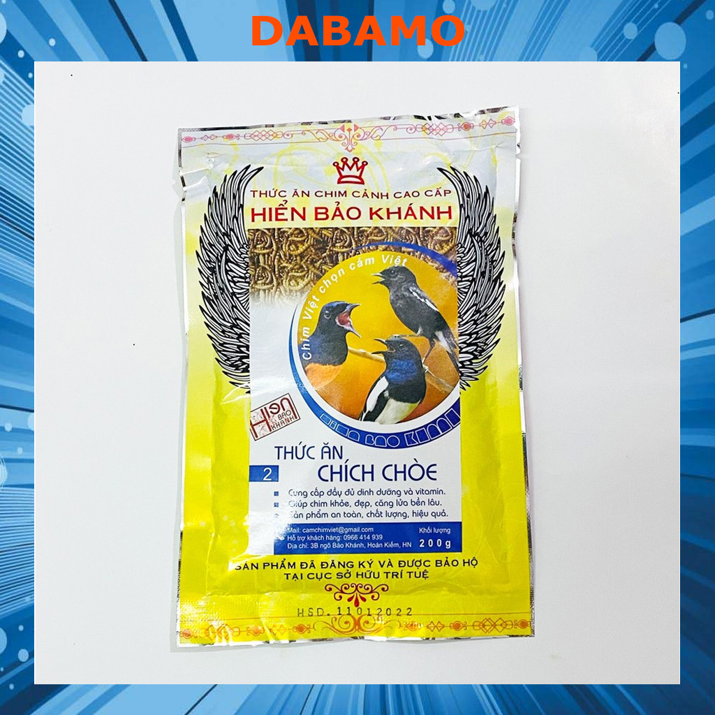 Cám chim chích chòe Hiển Bảo Khánh số 2 cao cấp 200gram - Cám chích chòe Hiển Bảo Khánh số 2 giá rẻ