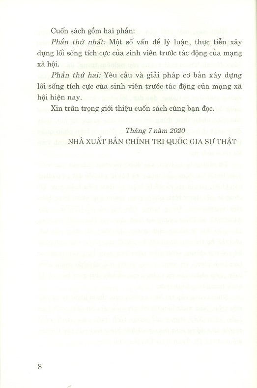 Xây Dựng Lối Sống Tích Cực Của Sinh Viên Trước Tác Động Của Cách Mạng Xã Hội Hiện Nay