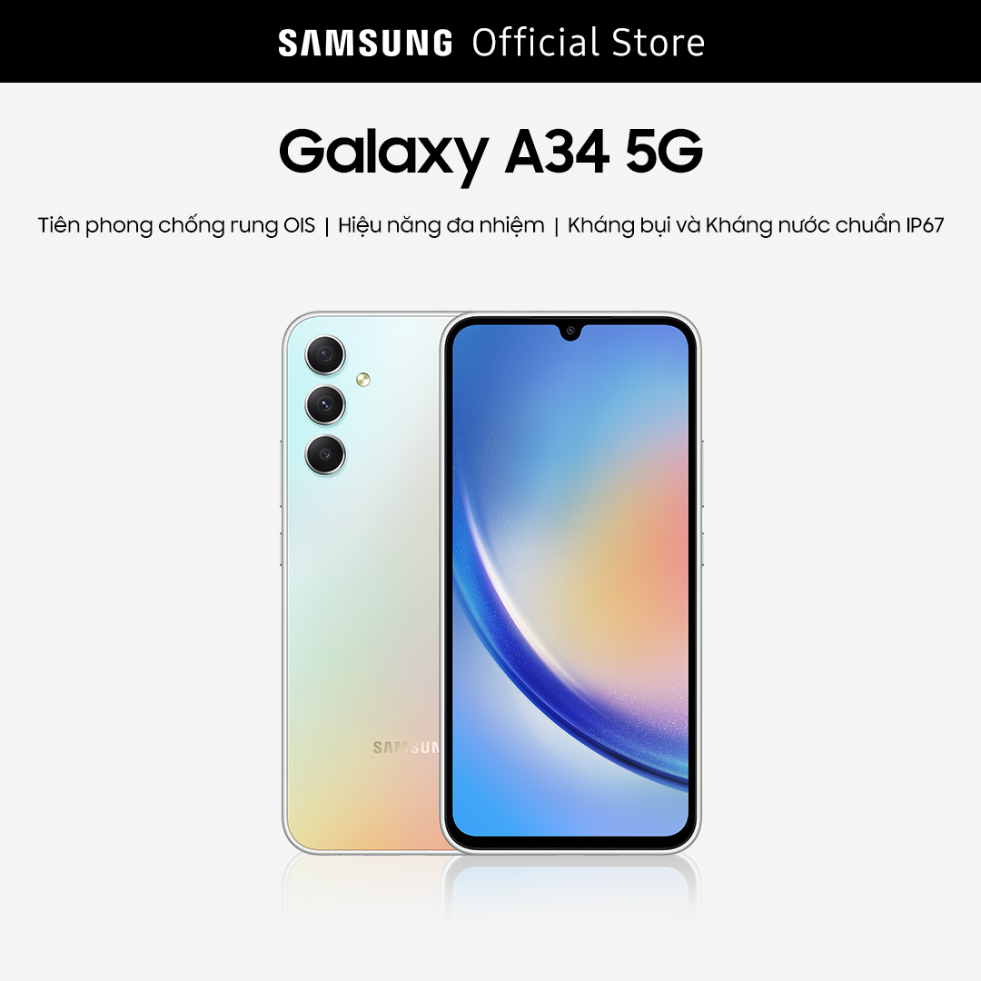 Điện thoại Samsung Galaxy A34 5G (8GB/128GB) - Hàng chính hãng