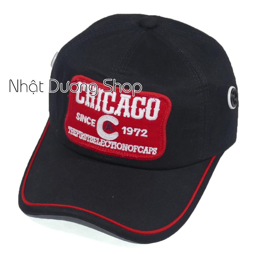 Nón kết Chicago sò to - Chất liệu Kaki cao cấp oát mềm, tạo cảm giác thoải mái khi đội và tự tin khi khoe cá tính