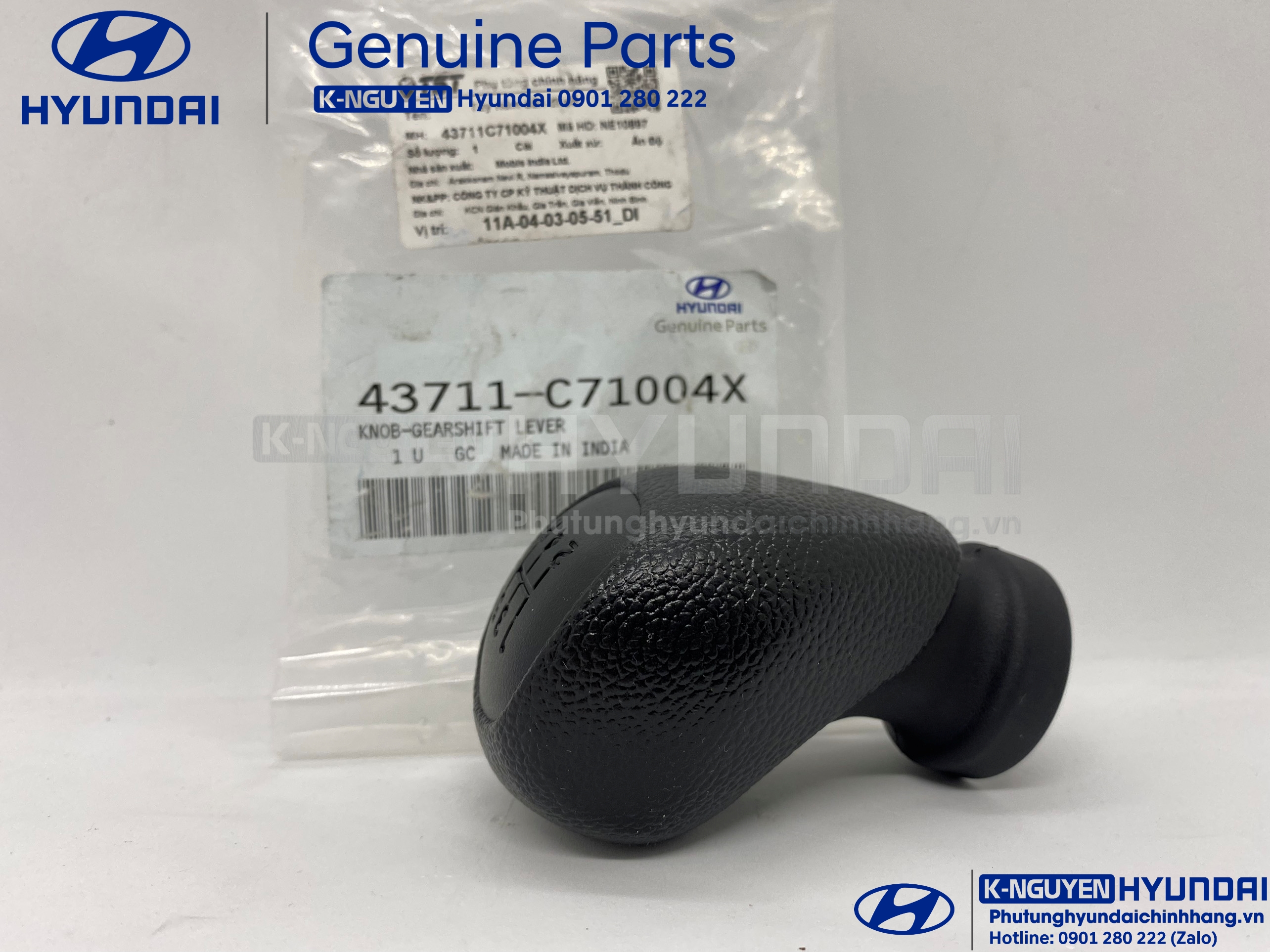Tay nắm cần số Hyundai i10 và Grand i10 - chính hãng phân phối