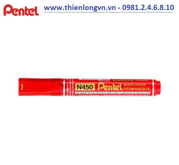 Bút lông dầu Pentel – N450 màu đỏ