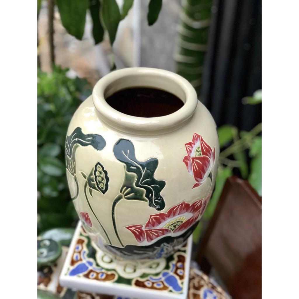 Bình Hoa Sen Gốm Sứ Nam Bộ 30