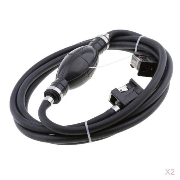 2 Pieces Fuel Line Hose Outboard Bulb Connector Universal for
