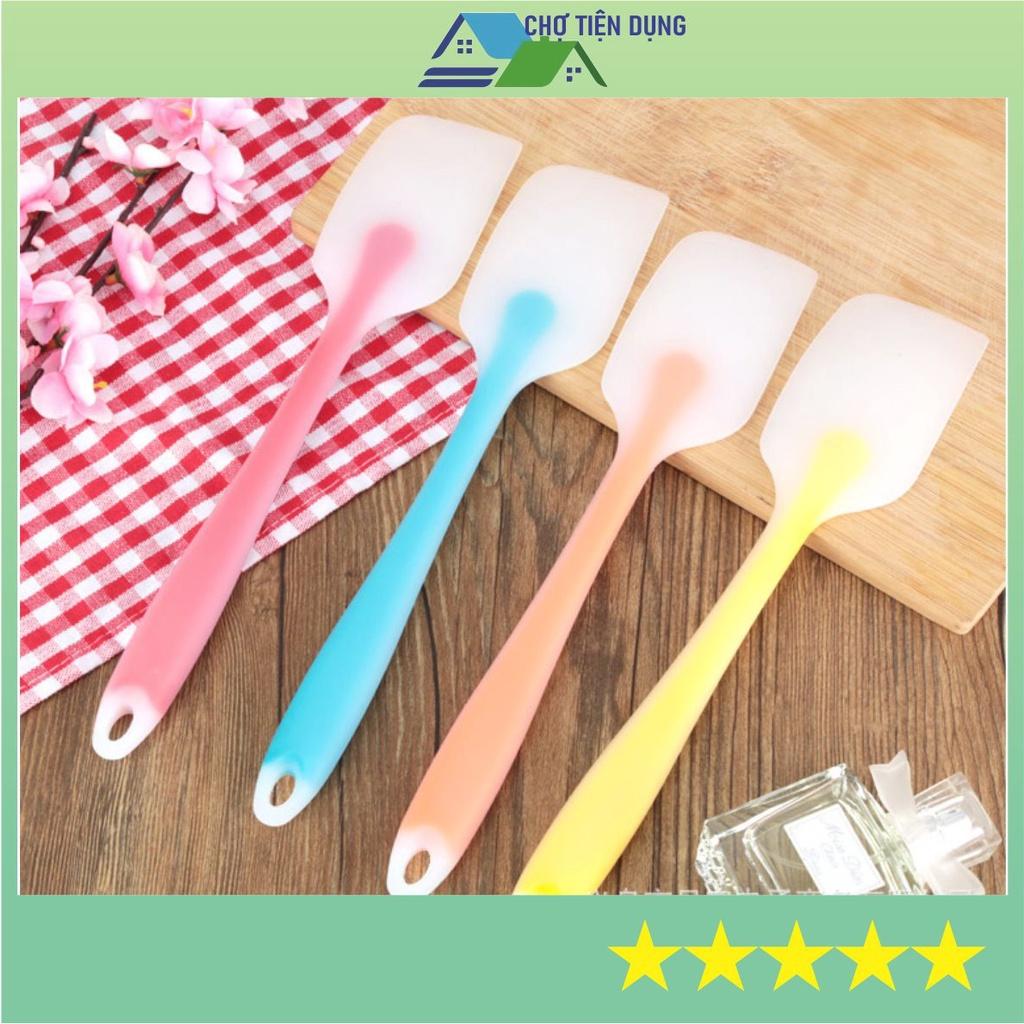 Spatula Cây Vét Bột Phới Trộn Bột Silicon Chịu Nhiệt Cao Cấp 18,5 CM 21 CM 28 CM Dụng Cụ Làm Bánh - SPA
