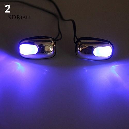 Bộ 2 vòi phun nước rửa kính chắn gió xe hơi có đèn LED