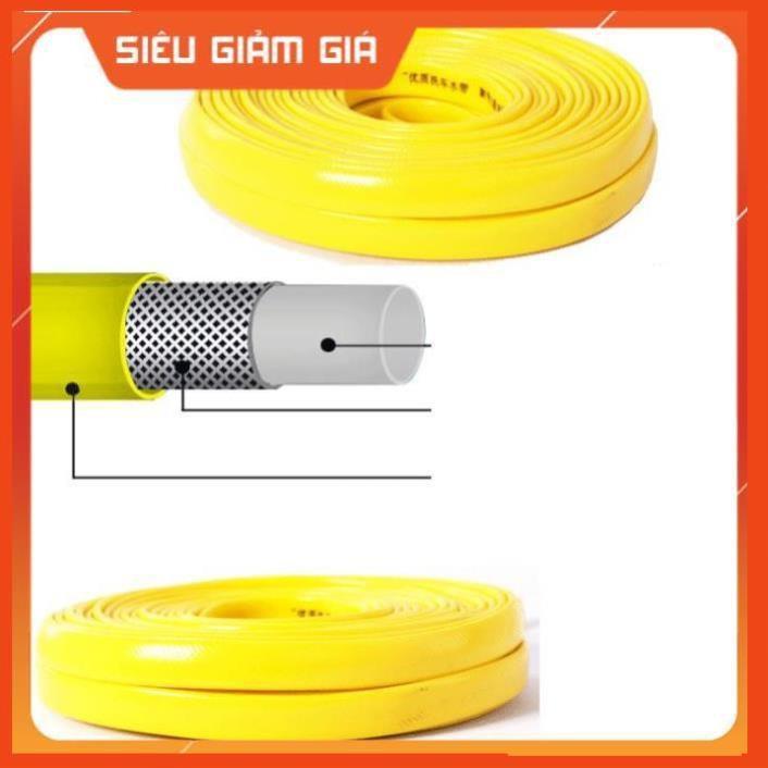 Bộ dây vòi xịt nước rửa xe,tưới cây đa năng, tăng áp 3 lần,loại 7m,10m 206236 đầu đồng, cút,nối nhựa đen+ tặng móc khoá