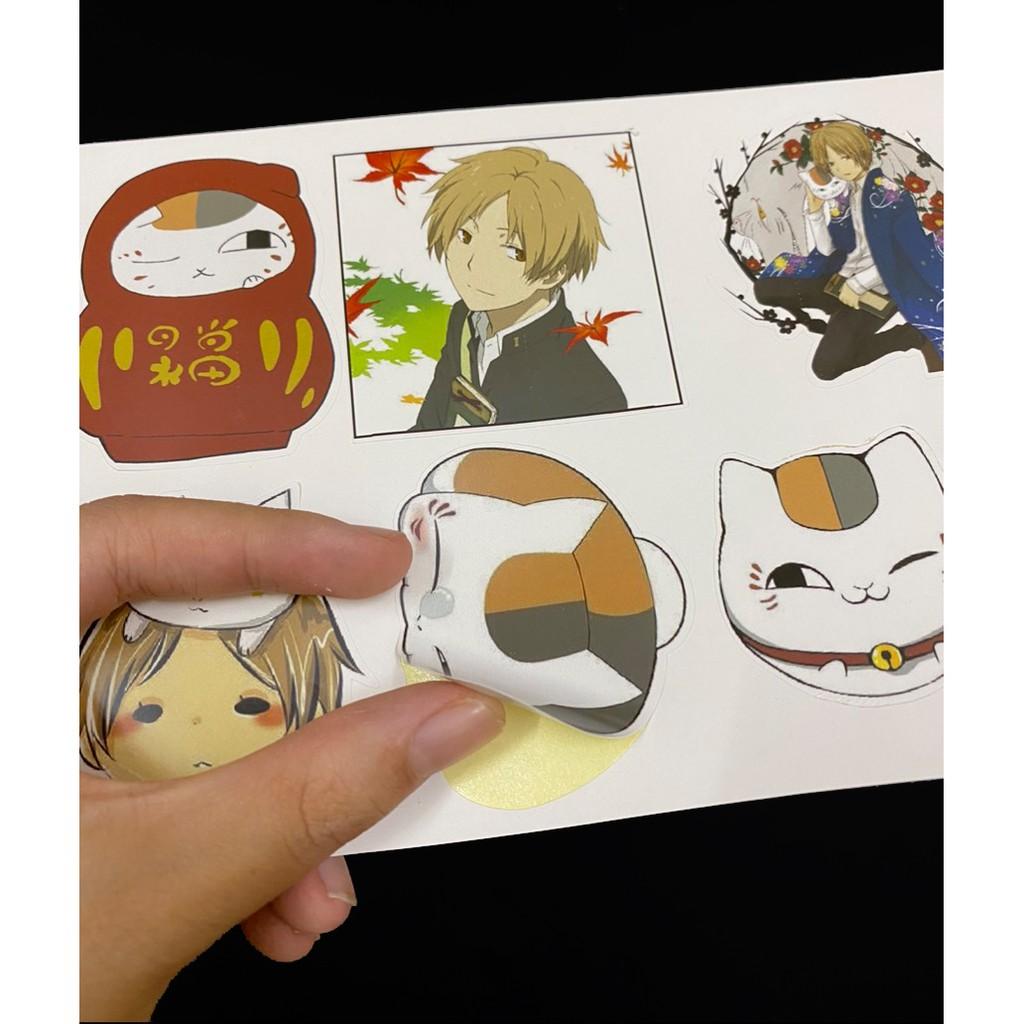 Bộ hình dán - sticker anime Natsume's Book of Friends - Natsume Yuujinchou - Hữu nhân sổ