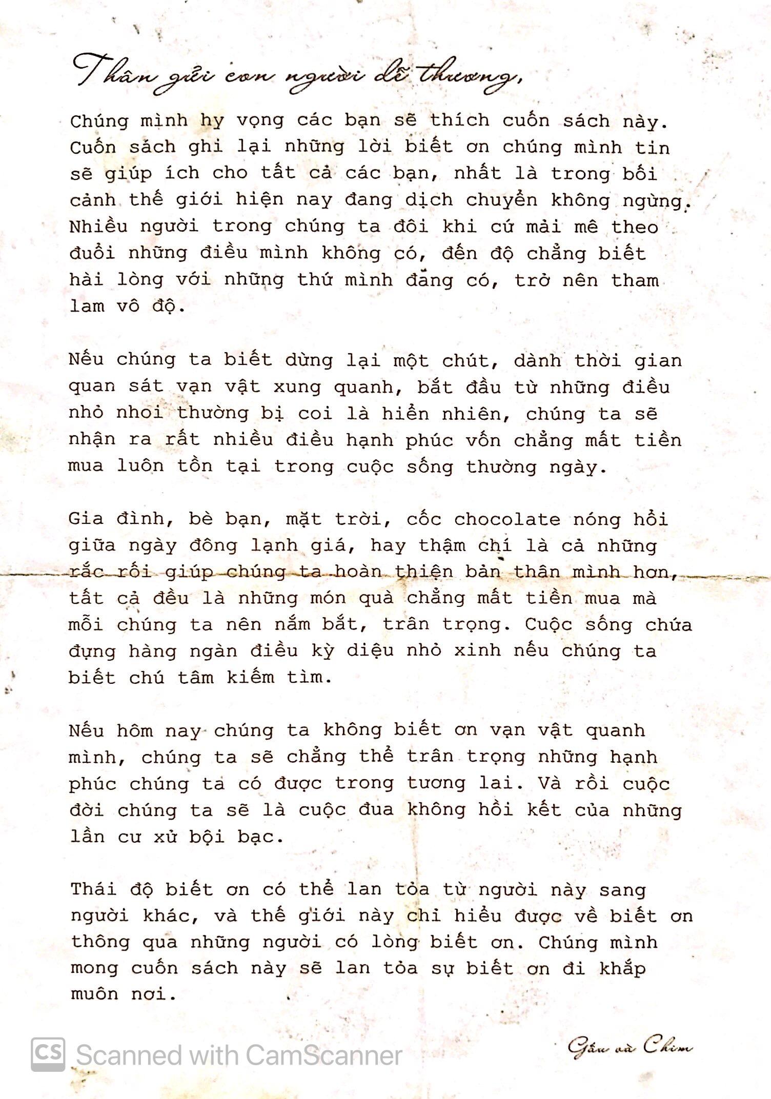 Nhật Ký Biết Ơn - Tản Văn