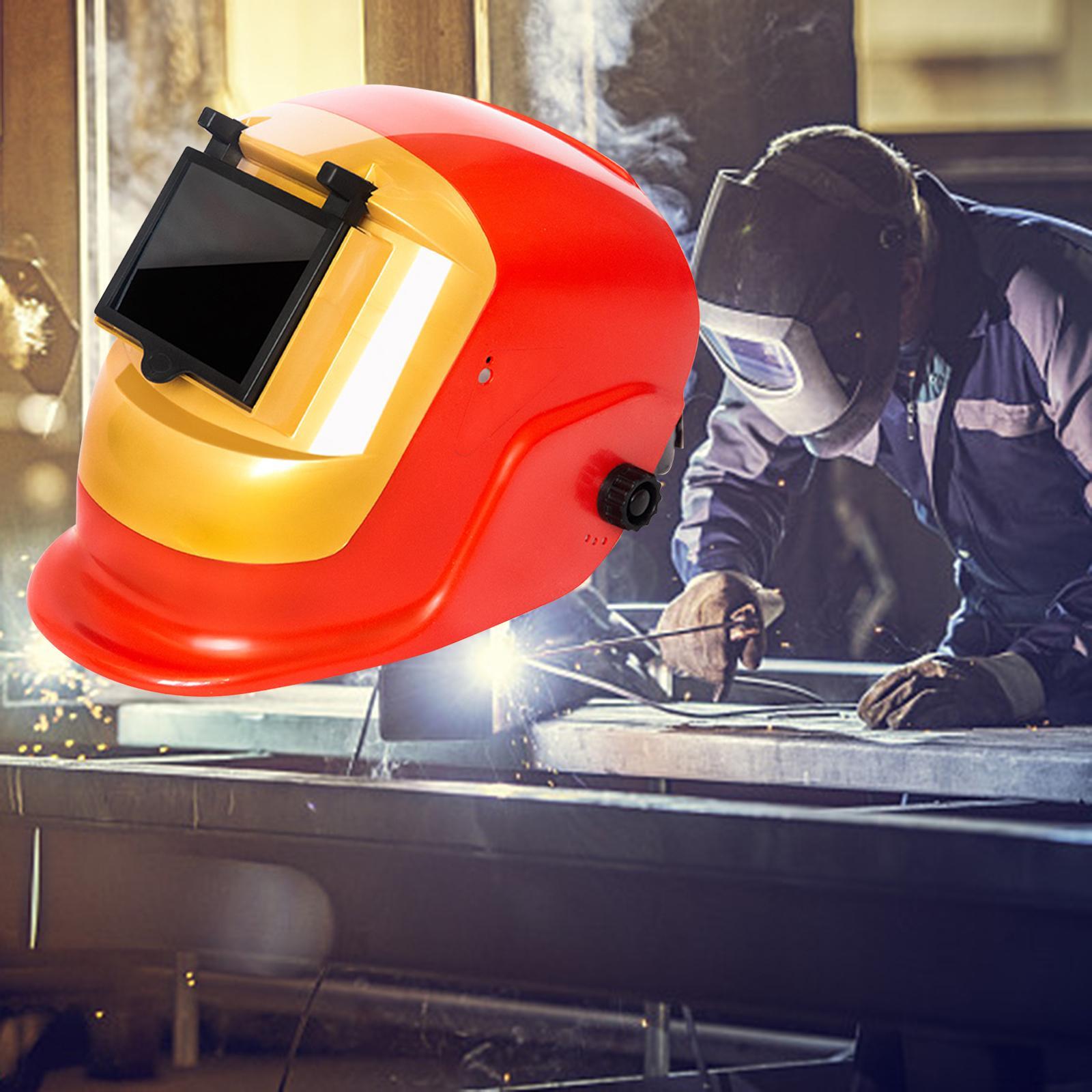 Auto Welding Hood Adjustable Heat Resistant Large View Portable