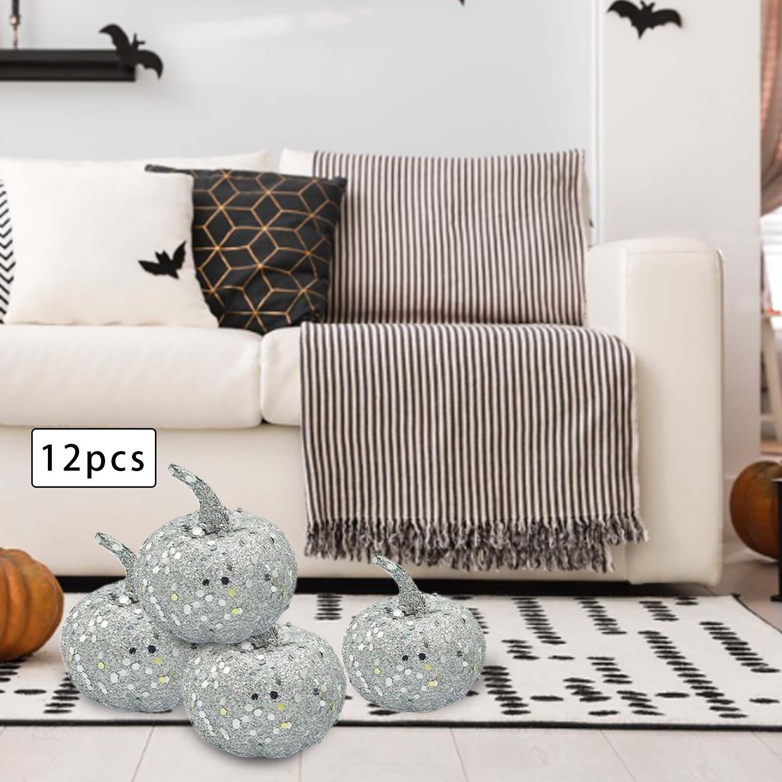 12x Foam Pumpkin Models Handmade for Table Centerpiece Thanksgiving Festival