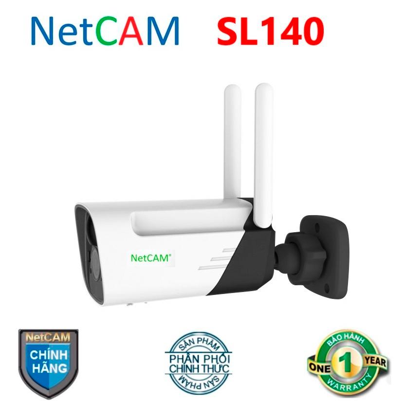 Camera WiFi Năng Lượng Mặt Trời NetCAM SL140, Góc Quan Sát 160º, Độ phân giải 3.0MP - Hàng chính hãng