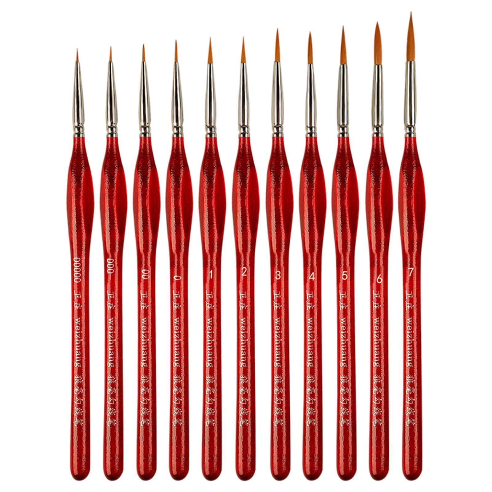 Micro Fine Detail Paint Brushes Set for Artist Acrylic Aquarelle 11 Brushes Set